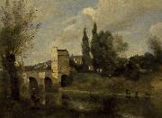 Jean-Baptiste Camille Corot The bridge at Mantes USA oil painting artist